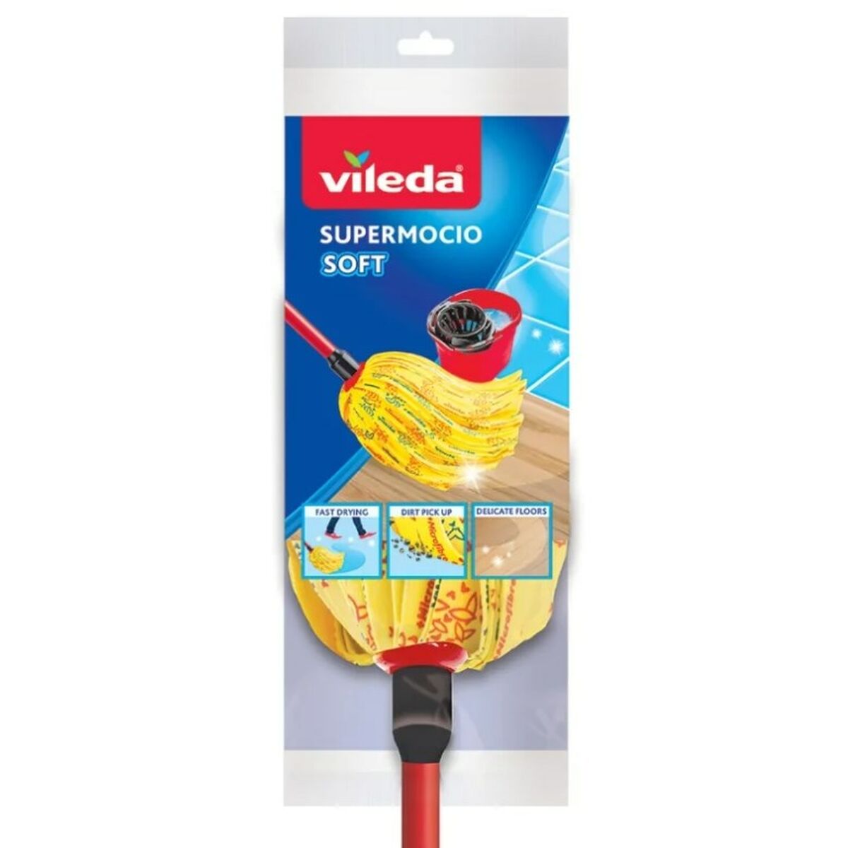 Felmosó Vileda Supermocio Soft Sárga Fekete
